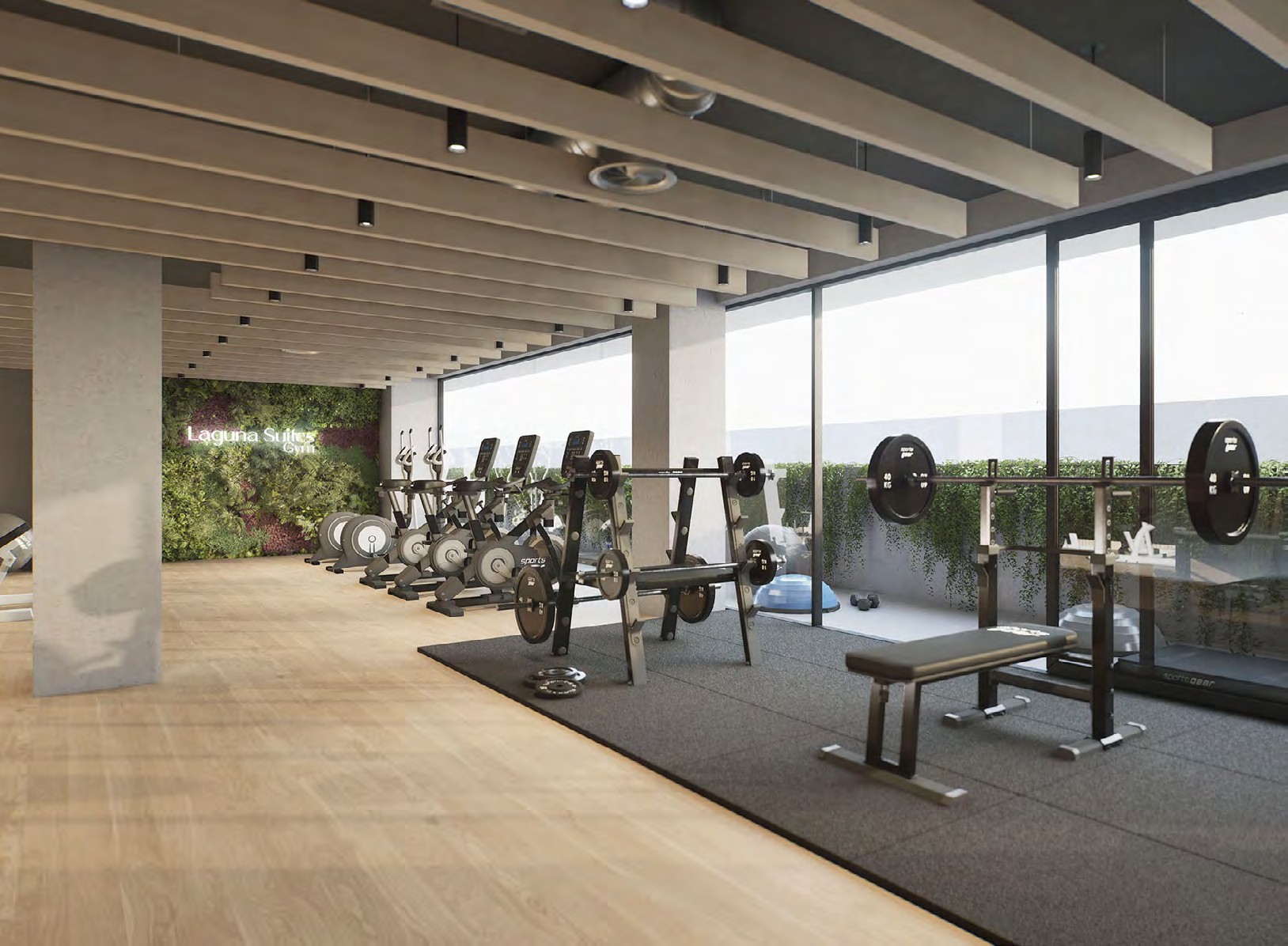 Gimnasio equipado